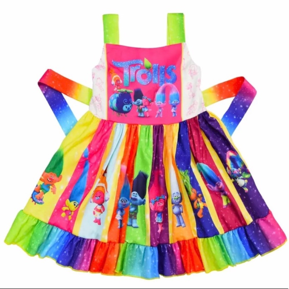Girls TROLLS twirl dress